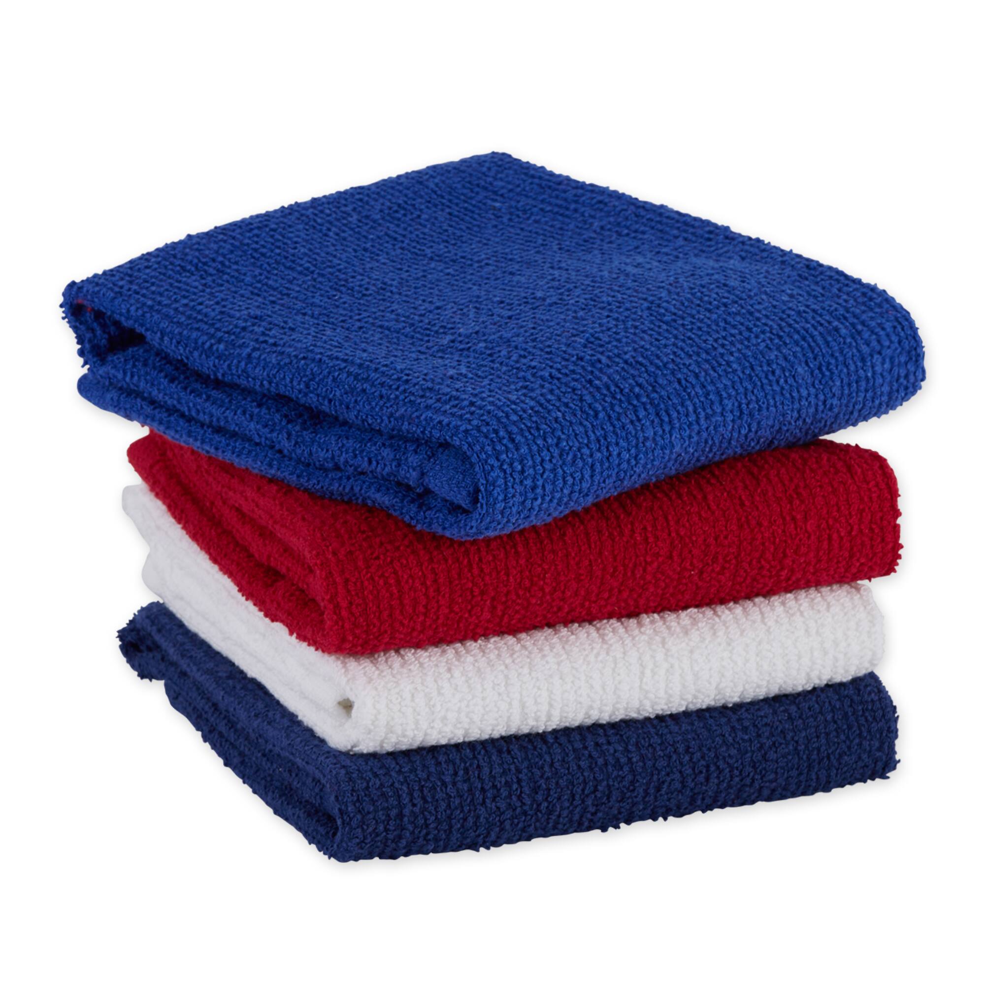 DII® Patriotic Bar Mop Dishtowels, 4ct.